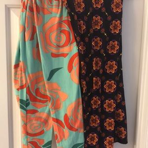 2 LuLaRoe TC leggings. Like new